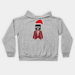 Buffalo Christmas COOL SANTA CARTOON Kids Hoodie